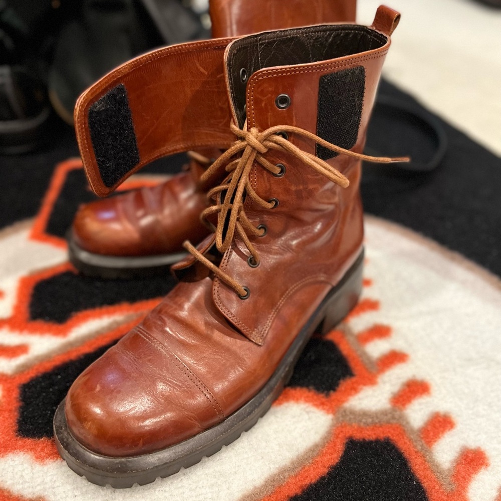 Joan Helpern boots. Cognac color